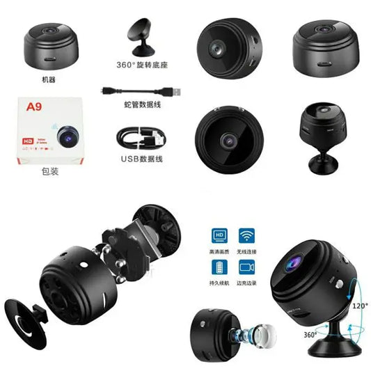 A9 Mini Camera Wi-Fi Wireless 1080p Recorder Hd Video CVO Mart