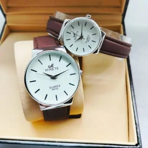 Best Leather Strap Couple Watch CVO Mart