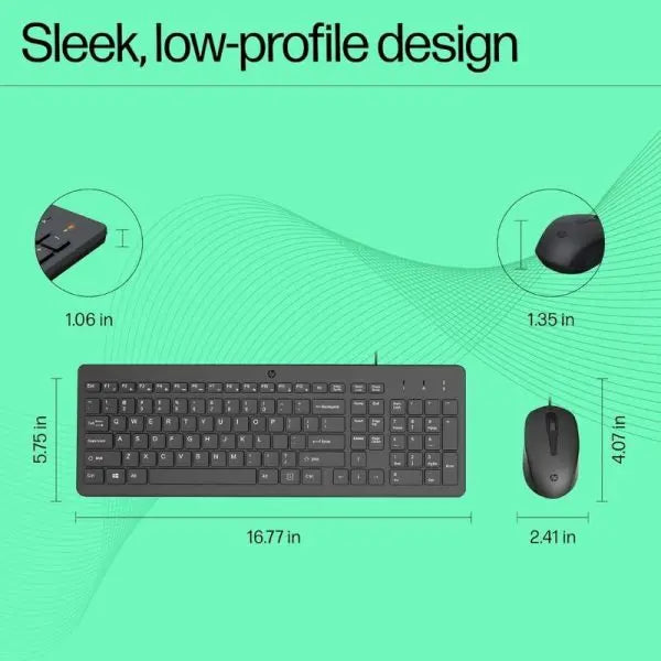 Hp 150 Wired Mouse And Keyboard CVO Mart