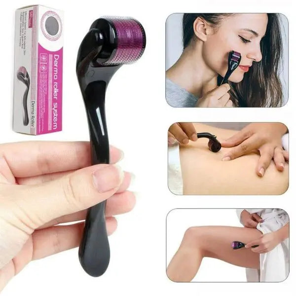 Skin Therapy Derma Roller With 540 Micro Needle Roller For Men And Women CVO Mart